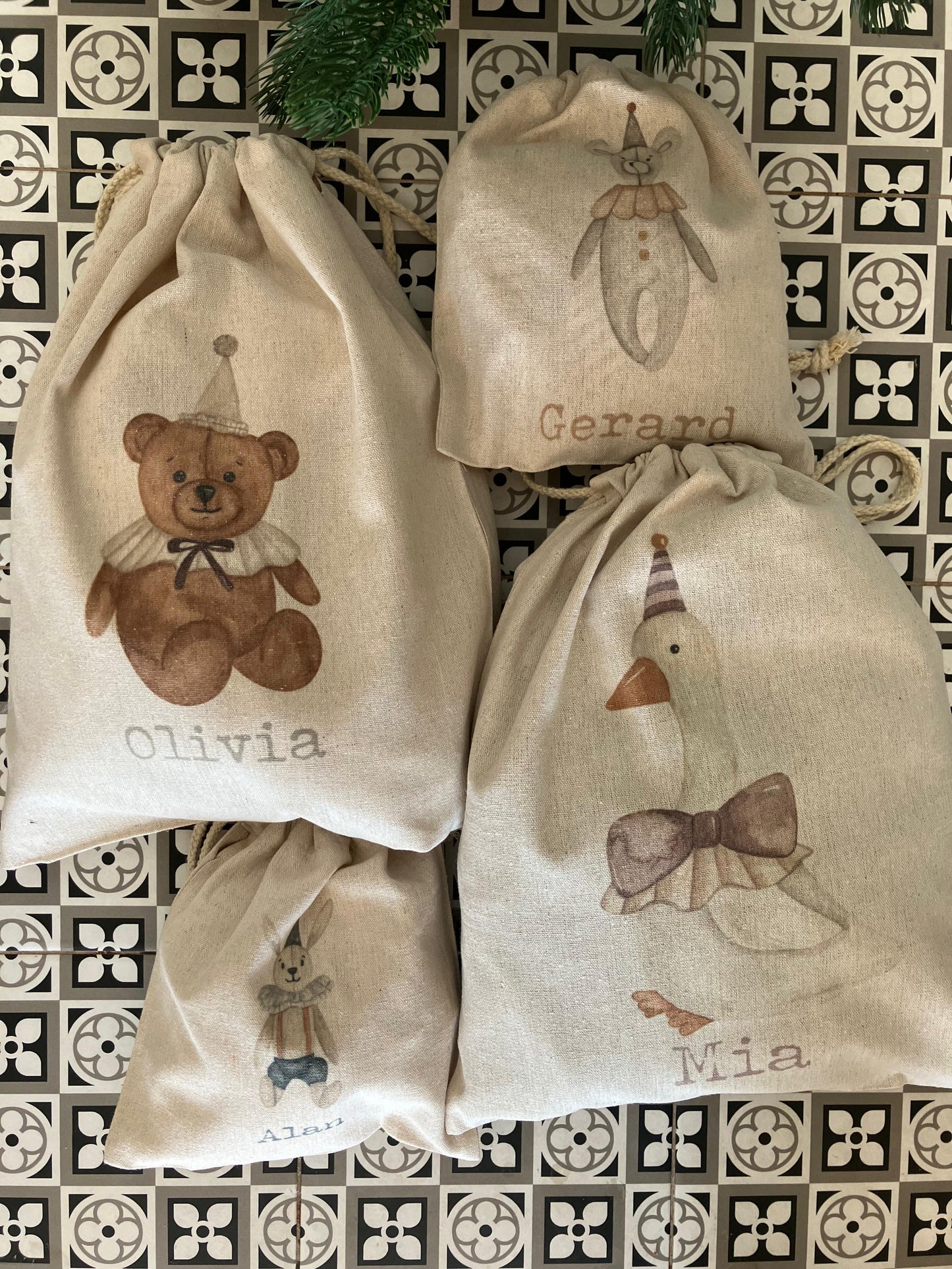 Bossa rústica nadó personalitzada