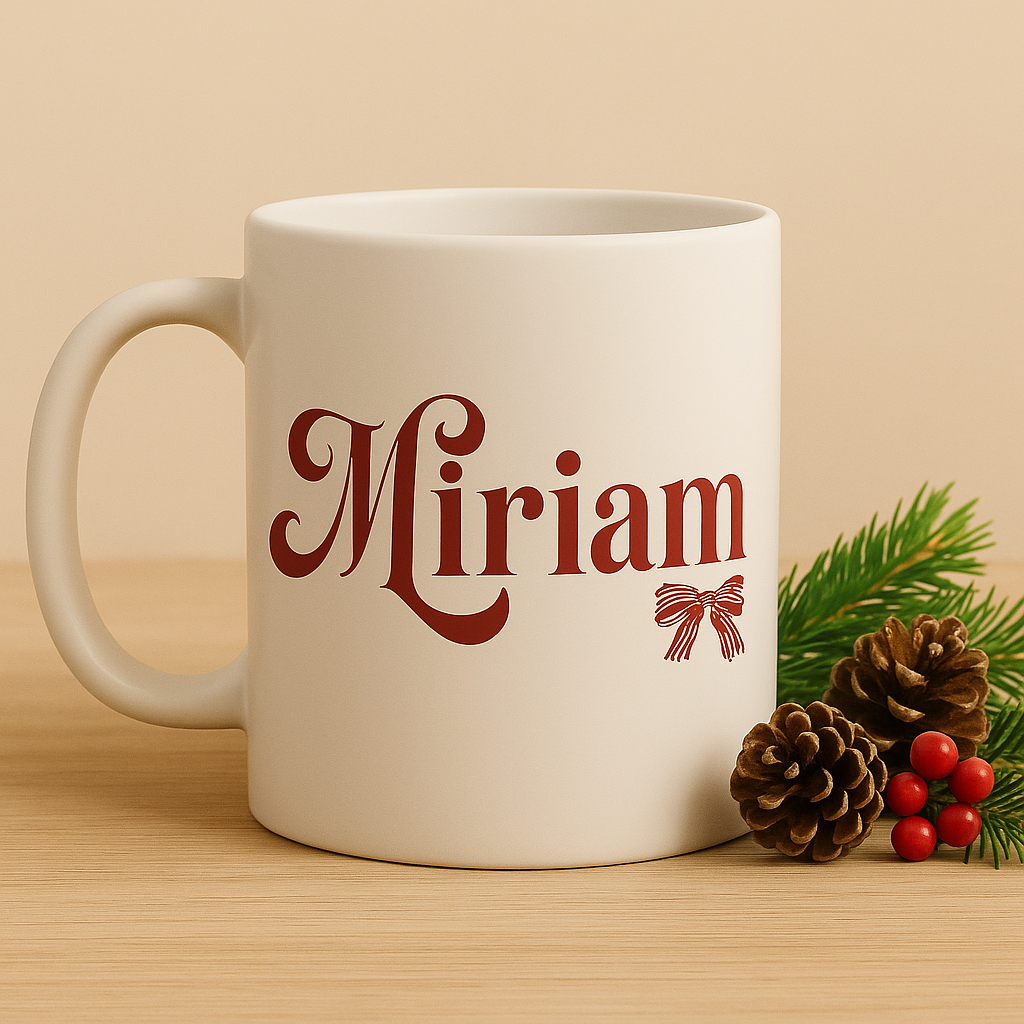 Tassa ceràmica personalitzada - Tipografia Nadal