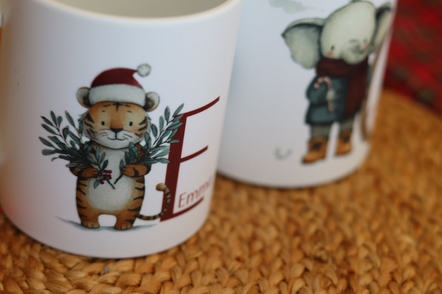 Tassa plàstic personalitzada - Els animals del Nadal