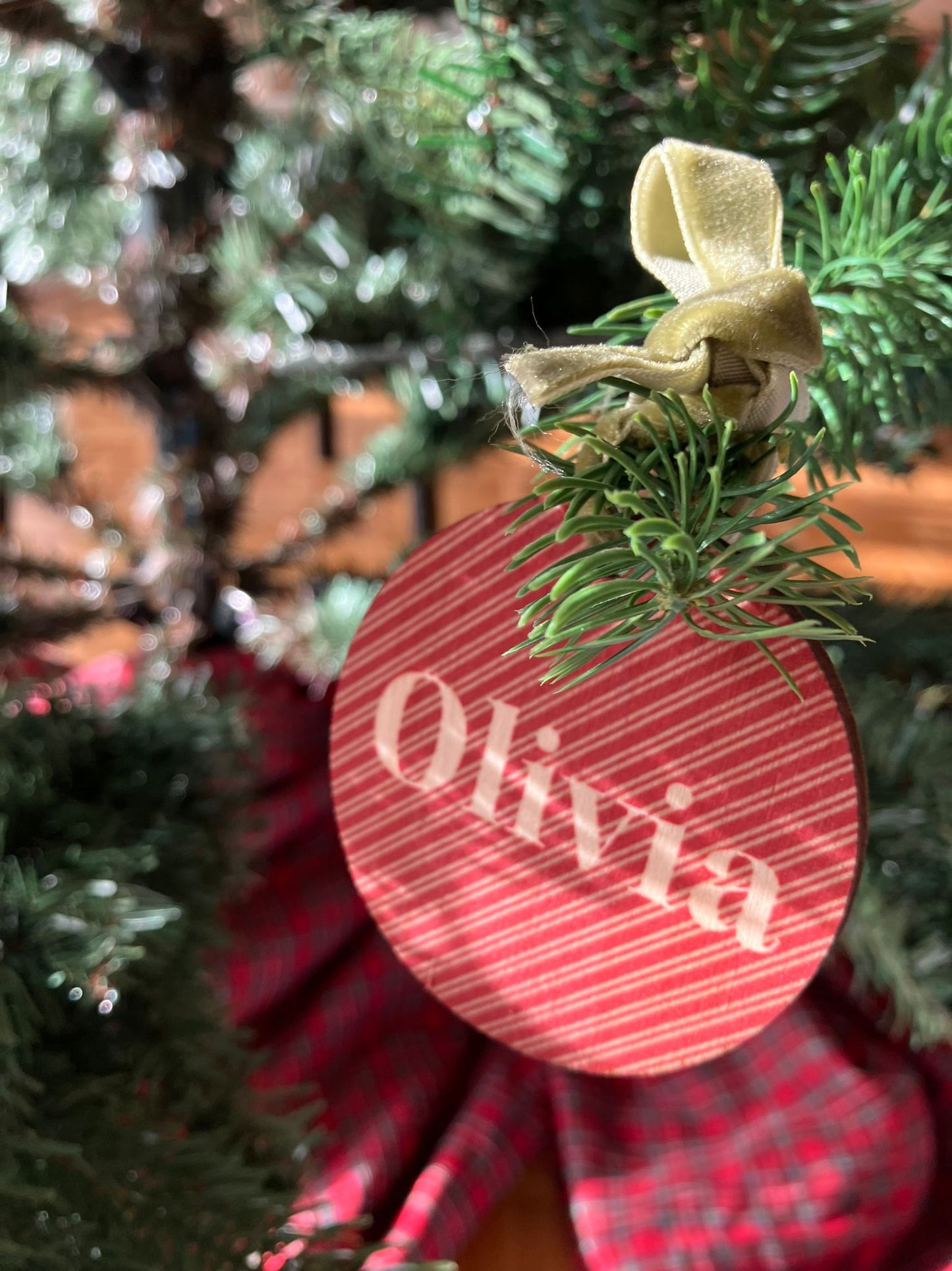 Adorn de Nadal -Noms amb fons de Nadal